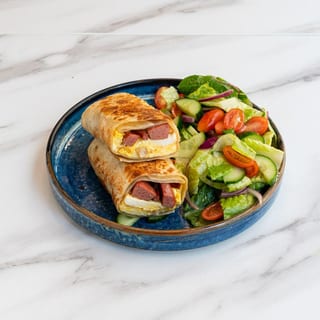 Halal Beef Salami Burrito
